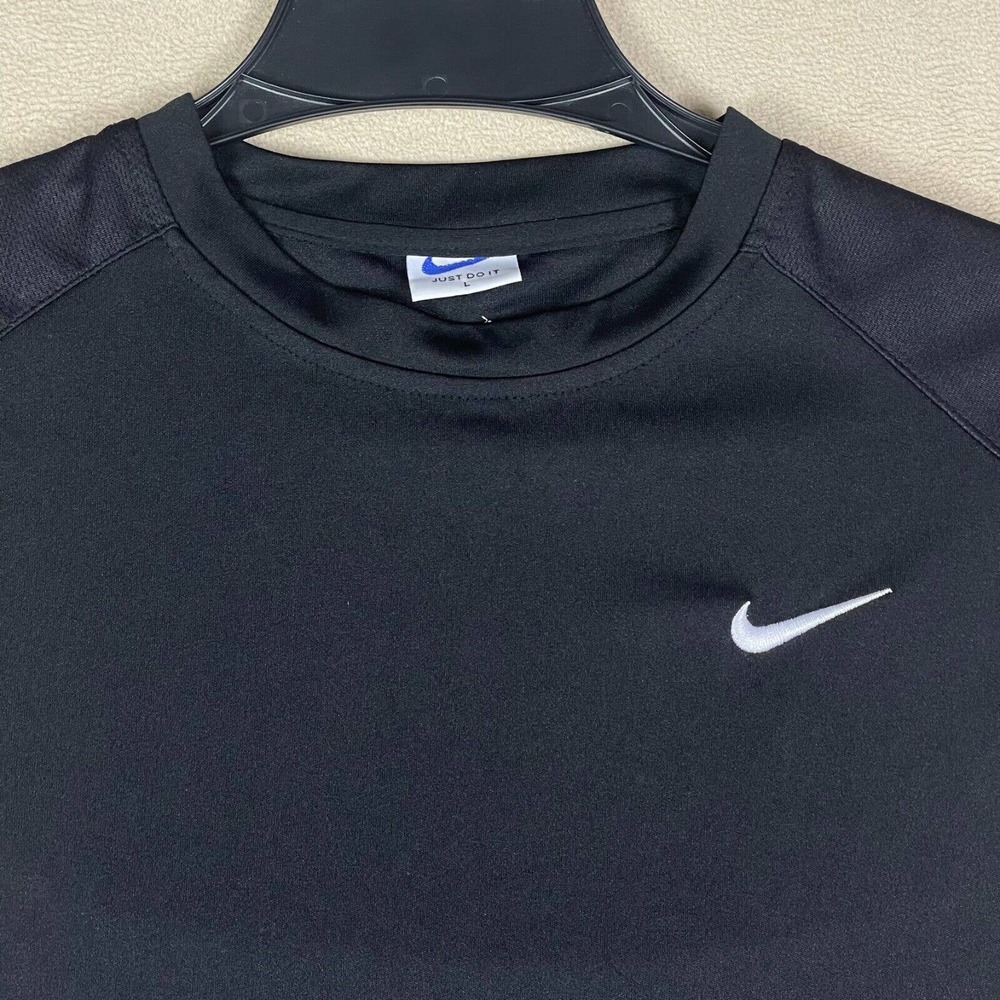Nike Sleeveless‎ Tank Top Shirt Boys L Black Round Neck Regular Fit - Picture 2 of 8